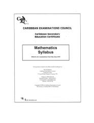 CSEC Mathematics Syllabus.pdf