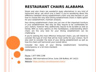 Restaurant Chairs Alabama.pptx
