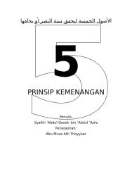 Syaikh Abd.Qodir bin Abd.Aziz - 5 Prinsip Kemenangan.doc
